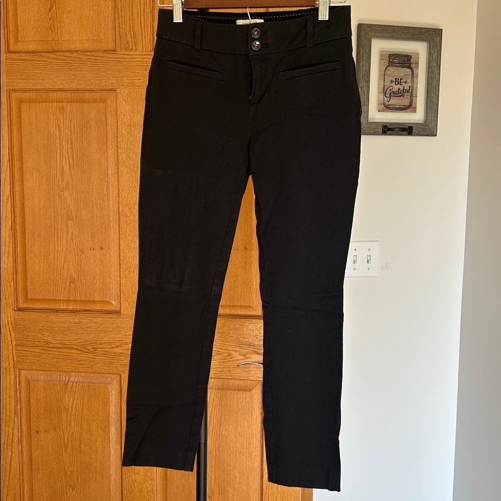 The essential slim by anthropology Stylish Black Dress Pants